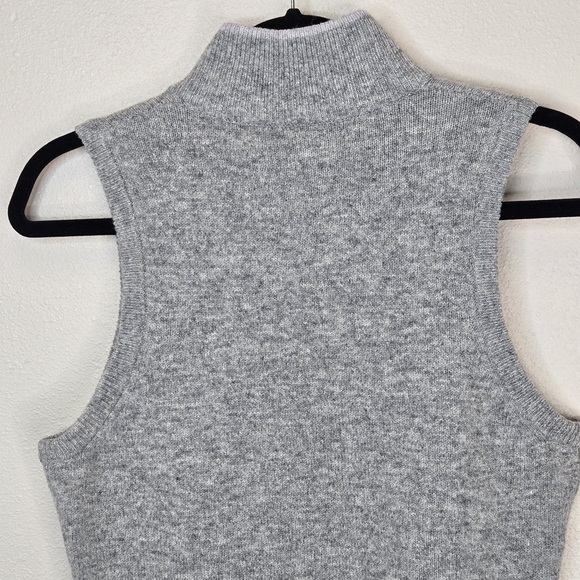 Woolrich Heather Gray Zip-Up Vest 100% Lamb's Wool - Picture 12 of 15